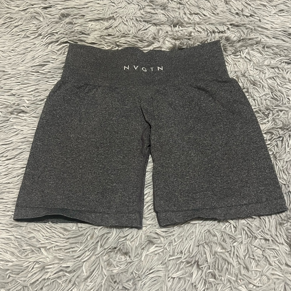 Grey NVGTN bike short medium seamless bikers leggings